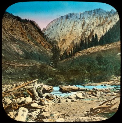 Utsikt mellan Sonamarg och Baltal, Kashmir, Indien, sent 1800- eller tidigt 1900-tal av Unbekannt