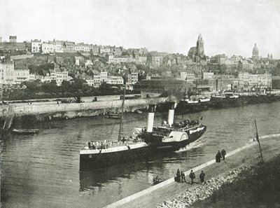 Utsikt från West Pier, Boulogne, Frankrike, 1895. av Unbekannt