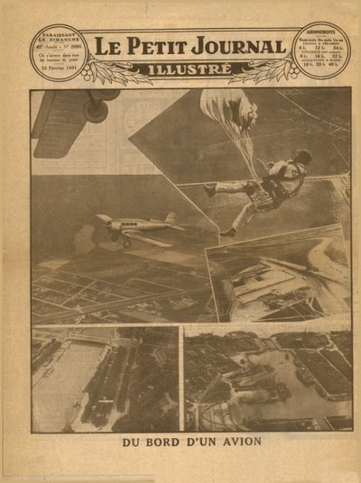 Utsikt från ombord på ett plan, 1931. av Unbekannt