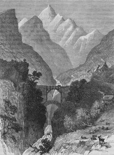 Utsikt i Pyrenéerna, c1880 av Unbekannt