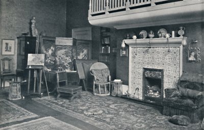 Utsikt i studion av Sir E. A. Waterlow, R.A., sent 1800-tidigt 1900-tal. av Unbekannt
