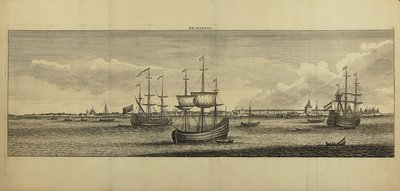 Utsikt över Archangelsk, ca 1770 av Unbekannt
