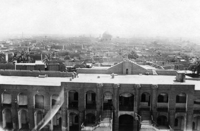 Utsikt över Bagdad från ett blocktorn, 31:a brittiska allmänna sjukhuset, Mesopotamien, WWI, 1918 av Unbekannt