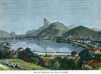 Utsikt över Botafogo Bay, Rio de Janeiro, Brasilien, c1880 av Unbekannt