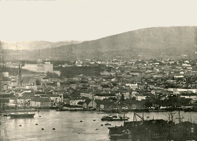 Utsikt över Christiania, Oslo, Norge, 1895. av Unbekannt