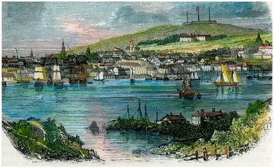 Utsikt över Halifax, Nova Scotia, c1870 av Unbekannt