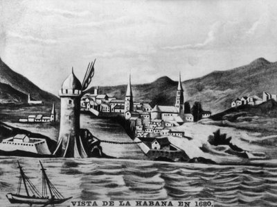 Utsikt över Havanna, 1680, 1920-talet av Unbekannt