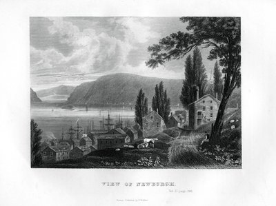 Utsikt över Newburgh, New York State, 1855 av Unbekannt