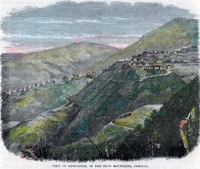 Utsikt över Newcastle, i Blue Mountains, Jamaica, c1880 av Unbekannt
