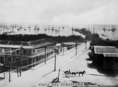 Utsikt över Surgidero, 1896, 1920-talet av Unbekannt