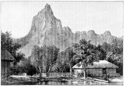 Utsikt över Tahiti, 1898 av Unbekannt