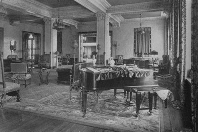Utsikt över loungen, Gaylord Apartments, Los Angeles, Kalifornien. 1924 av Unbekannt