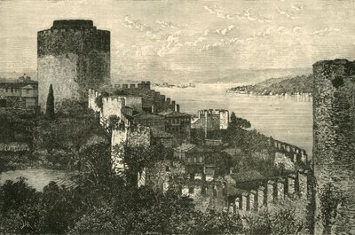Utsikt över Bosporen: Europas slott, 1890. av Unbekannt