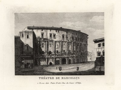 Utsikt över Marcellus teater, Rom av Unbekannt