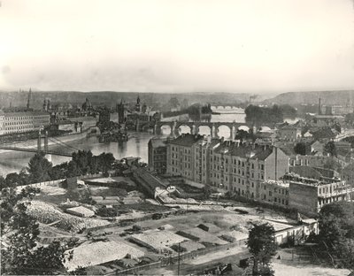 Utsikt över staden Prag, Tjeckoslovakien, 1895. av Unbekannt