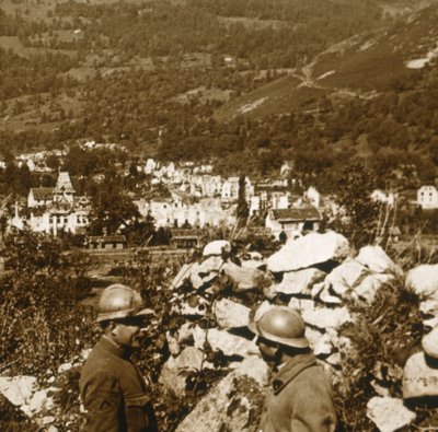 Utsikt över linjerna, Metzeral, norra Frankrike, c1914-c1918 av Unbekannt