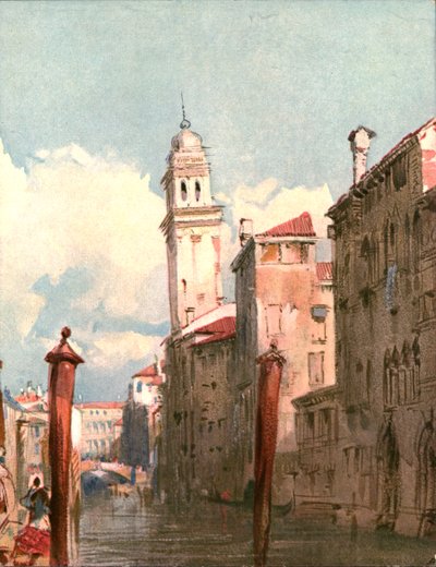 Utsikt över en kanal, c1826, c1900. av Unbekannt