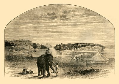 Utsikt över Indus, 1890. av Unbekannt
