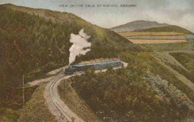 Utsikt över Vale of Rheidol Railway, tidigt 1900-tal. av Unbekannt