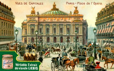 Utsikt över huvudstäder: Place de lOpera, Paris, c1900 av Unbekannt