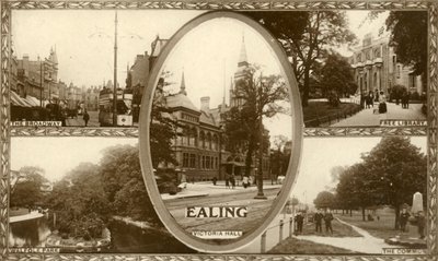 Utsikt över Ealing, västra London, 1917. av Unbekannt