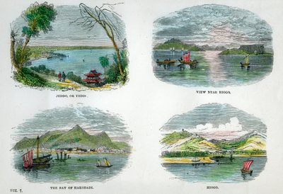 Utsikt över de främsta städerna och hamnarna i Japan, c1880 av Unbekannt