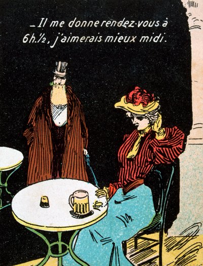 Vintage franskt vykort, c1900 av Unbekannt