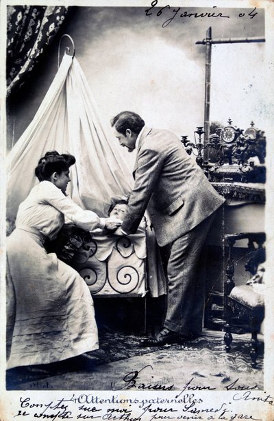 Vintage franskt vykort, c1900 av Unbekannt