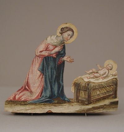 Jungfru Maria med Kristus i en krubba, 1700-talet. av Unbekannt