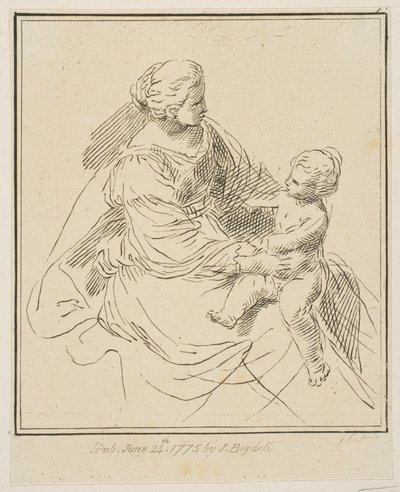 Jungfru och barn, 1775. av Unbekannt