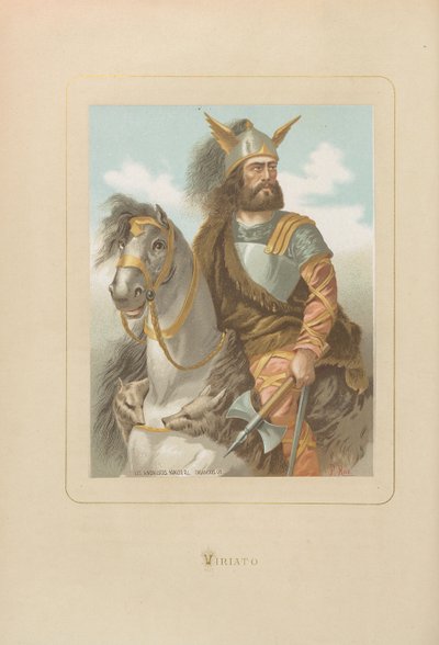 Viriathus. Ur: Berömda män och kvinnor genom tiderna av Juan Landa, 1875-1877. av Unbekannt