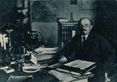 Vladimir Ilich Lenin, rysk bolsjevikledare, Moskva, Ryssland, 7 oktober 1922 av Unbekannt