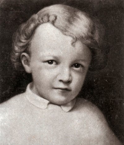 Vladimir Ilich Lenin, rysk bolsjevikisk revolutionär ledare, 4 år 1874 av Unbekannt