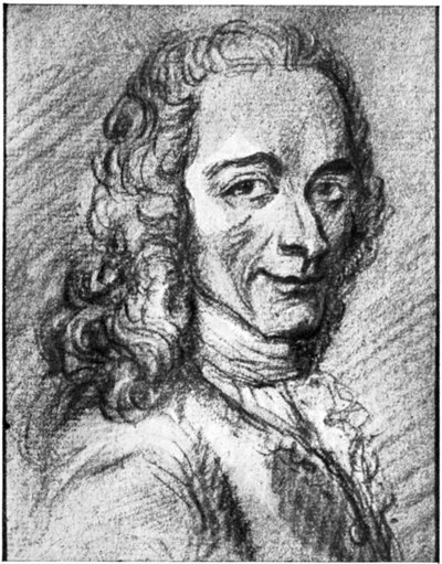 Voltaire, fransk upplysningsförfattare, essäist, deist och filosof, 1700-talet av Unbekannt