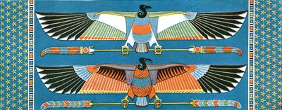 Vulture takdekorationer, Philae, Egypten, 1928. av Unbekannt