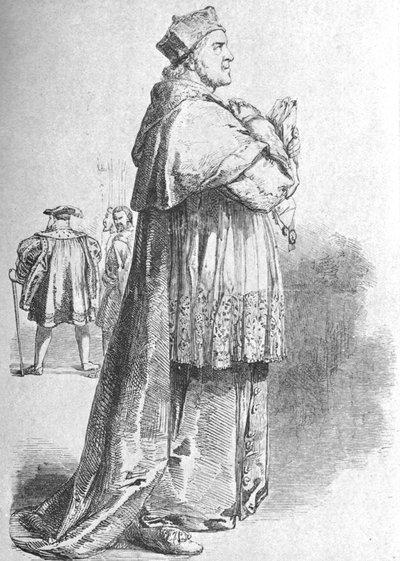 W. Macready som kardinal Wolsey, mitten av 1800-talet, 1901. av Unbekannt