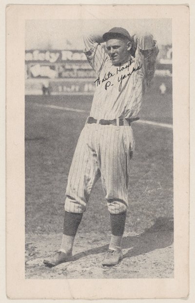 Waite Hoyt, P. Yanks, från Baseball strip cards W575-2, ca. 1921-22. av Unbekannt