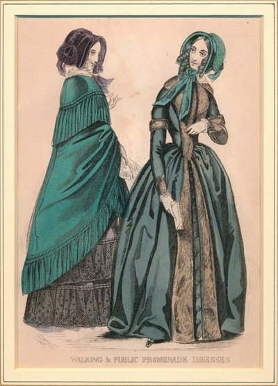 Walking & Public Promenade Klänningar, c1800-talet. av Unbekannt
