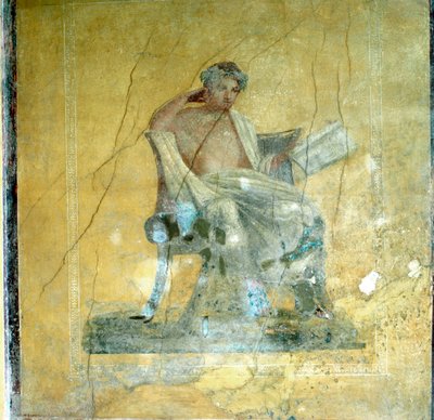 Väggfresk, Menanderens hus, Pompeji av Unbekannt