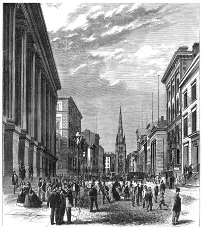 Wall Street, New York, 1869 av Unbekannt