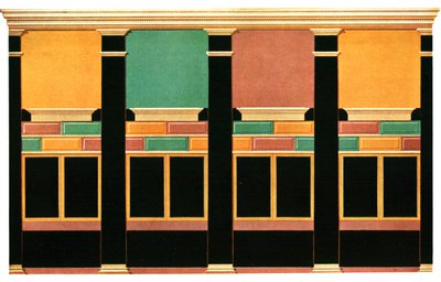 Väggdekoration, Pompeji, Italien, 1928. av Unbekannt