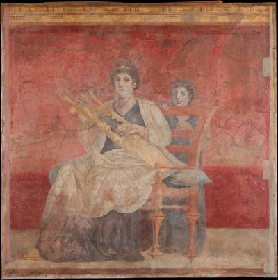 Väggmålning från rum H i P. Fannius Synistors villa i Boscoreale, ca. 50-40 f.Kr. av Unbekannt