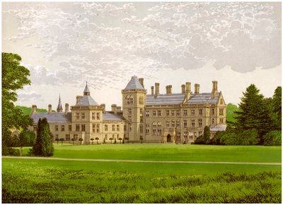 Walton Hall, Warwickshire, hem för Baronet Mordaunt, c1880 av Unbekannt