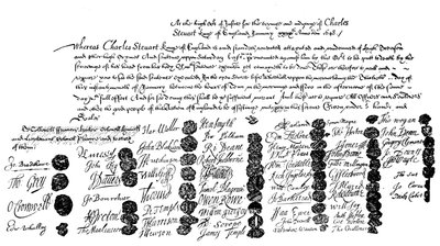 Beslut om avrättning av kung Charles, 1648, 1909 av Unbekannt