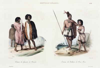 Warriors of Shouraki och invånare i Hoya Hoya, Nya Zeeland av Unbekannt