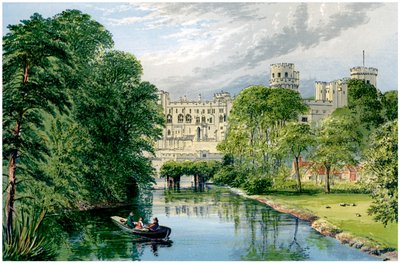 Warwick Castle, Warwickshire, hem för Earl of Warwick, c1880 av Unbekannt