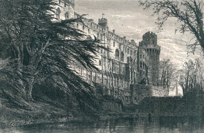 Warwick Castle från väst, c1800-talet av Unbekannt