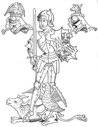 Warwick the Kingmaker, engelsk adelsman och soldat från 1400-talet, 1893 av Unbekannt