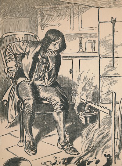 Tittar på den kokande vattenkokaren, c1907 av Unbekannt