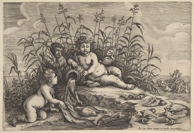 Vatten från de fyra elementen, efter Avont, 1647. av Unbekannt